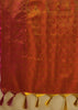 Burnt Orange Woven Kanjivaram Silk Saree