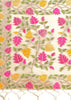 Off White Woven Linen Cotton Silk Saree