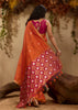 Jaffa Orange Woven Cotton Silk Saree