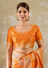 Rich Orange Woven Banarasi Silk Saree
