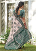 Frosty Green Woven Banarasi Silk Saree
