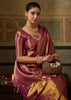 Dahlia Purple Woven Kanjivaram Silk Saree