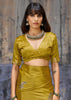 Mehandi Green Woven Banarasi Satin Silk Saree
