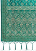 Antique Green Woven Banarasi Silk Saree