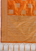 Rich Orange Woven Banarasi Silk Saree