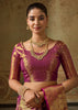 Dahlia Purple Woven Kanjivaram Silk Saree
