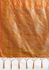 Jaffa Orange Woven Banarasi Silk Saree