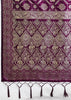 Plum Purple Woven Banarasi Silk Saree