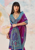 Sparkling Purple Woven Kanjivaram Silk Saree