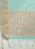Sea Green Woven Soft Silk Saree