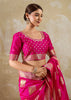 Princess Pink Woven Banarasi Silk Saree