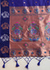 Royal Violet Woven Bronze Zari Paithani Silk Saree