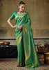 Sea Green Woven Banarasi Silk Saree