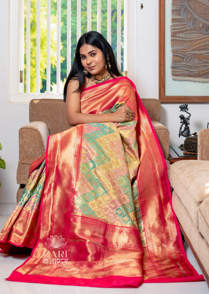 Banarasi tissue silk tilfi saree Buy banarasi tissue silk tilfi saree for  best price at INR 1,450 / Piece ( Approx )
