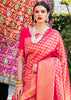Ceremonial ROYAL Pink  Woven Kanjivaram Saree (5668185997463)