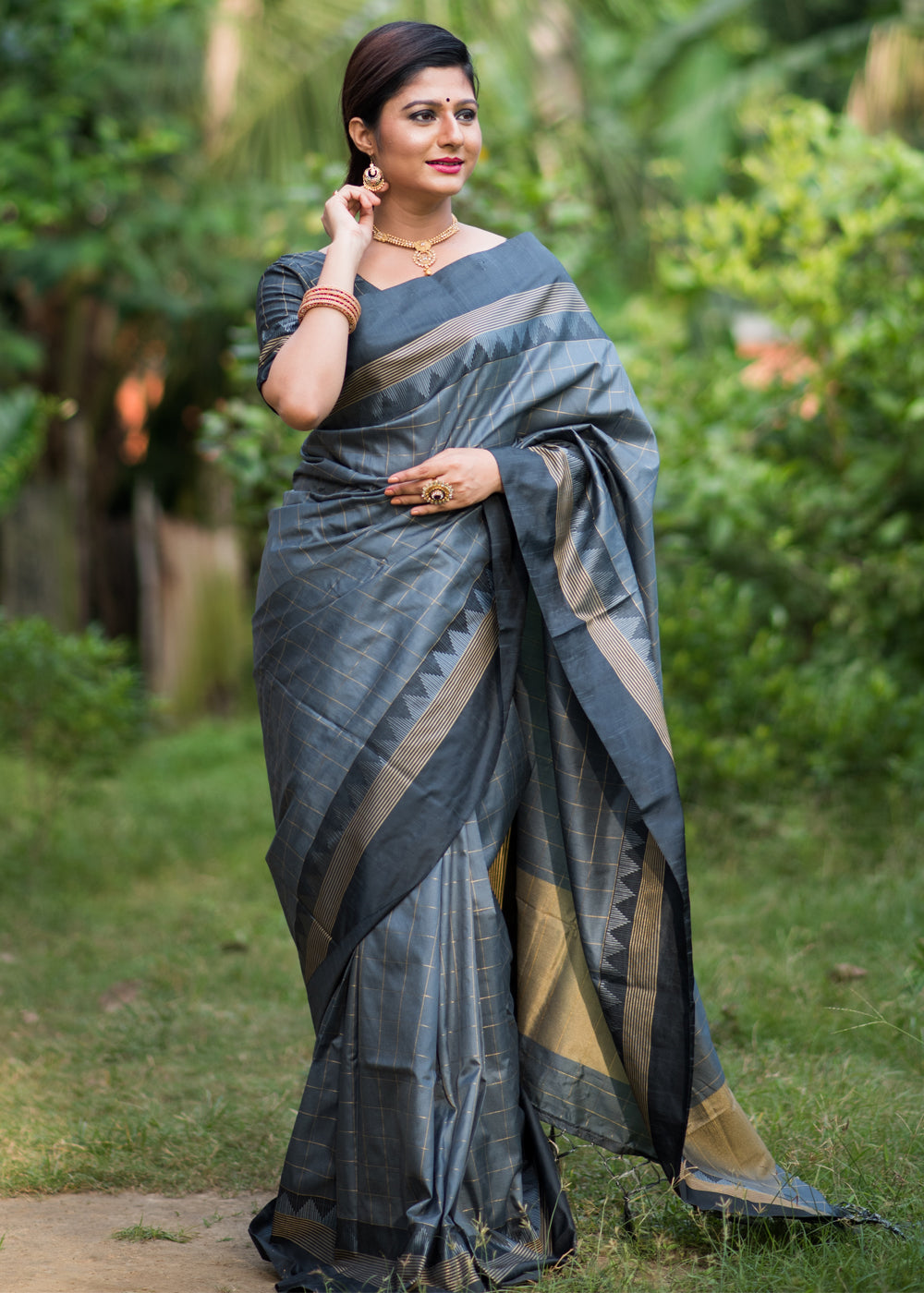 Blue South Pure Silk Woven Saree | Taneira Online Store