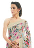 SAND BEIGE PRINTED SAREE WITH EMBROIDARY (6885516607681)