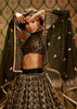 GOLDEN BLACK DESIGNER SEQUINS EMBROIDERED LEHENGA (6811026555073)