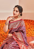 Vanya: Shikargah Kanjivaram Saree in the Shades of Purple and Red (6894275264705)
