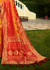 GOLDEN YELLOW WOVEN SILK SAREE WITH EMBROIDERED DESIGNER BLOUSE (6274138996929)
