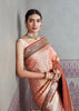 Nakshatra: Banaras Tissue Silk Saree in the Shades of Peach (6891548573889)