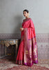 Amaltas: Banarasi Katan Silk Saree in the Shades of Pink and Purple with Intricate Mughal Buta (6894152810689)