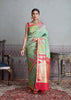 Ira: Banarasi Silk Tissue Saree in the Shades of Blue and Pink (6894168932545)