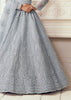 GREY HEAVY EMBROIDERED LEHENGA (6669270122689)
