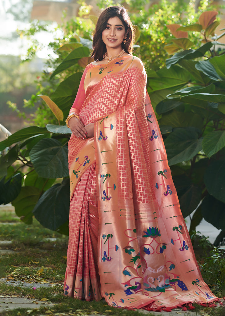 ZB-VNW-PAITHANI-DUCK-PEACH (7292369207489)