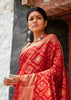 Red Woven Saree Woven Patola Saree With Brocade Blouse (5673648488599)
